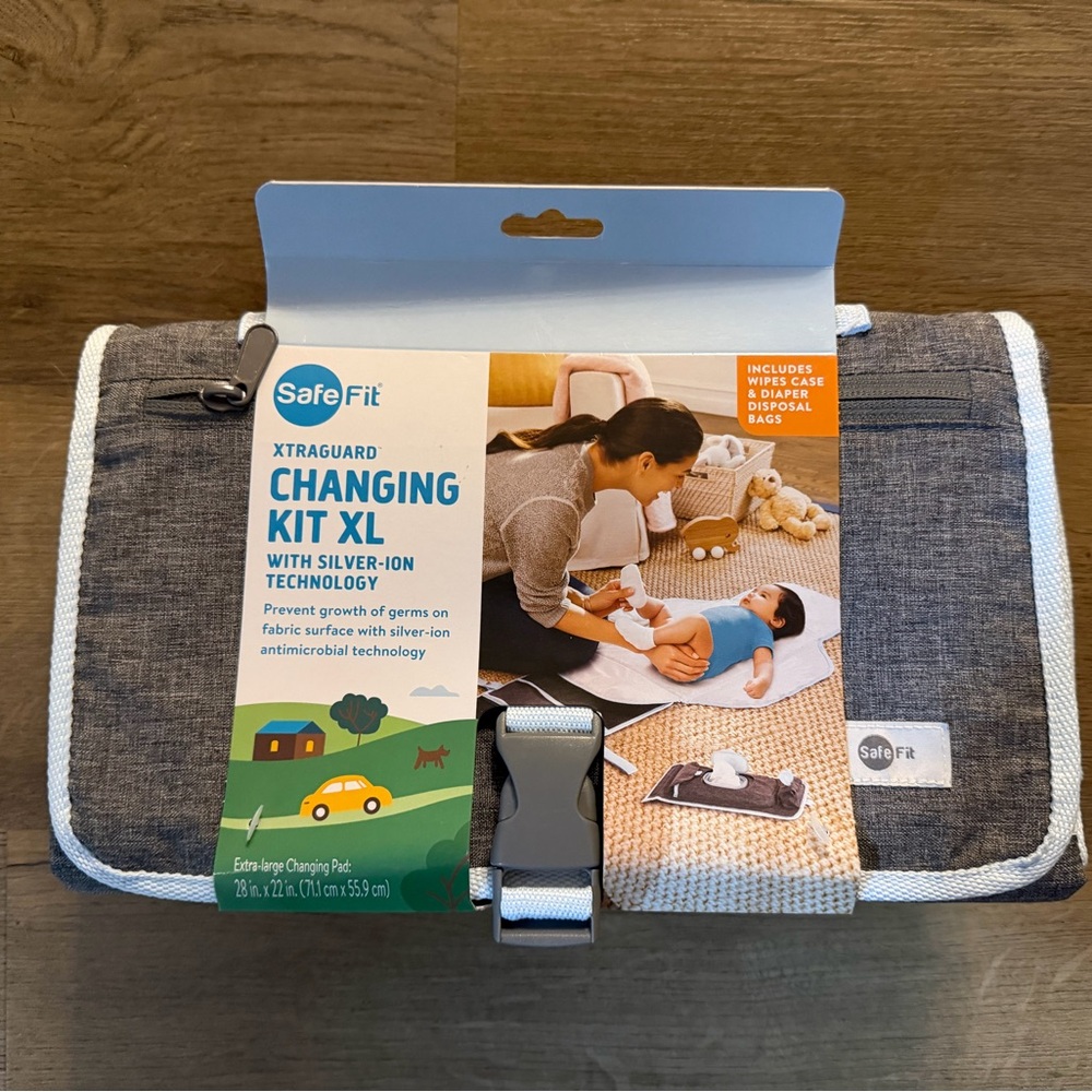 SafeFit Baby Changing Kit - New - Baby Shower Gift - Diaper Bag